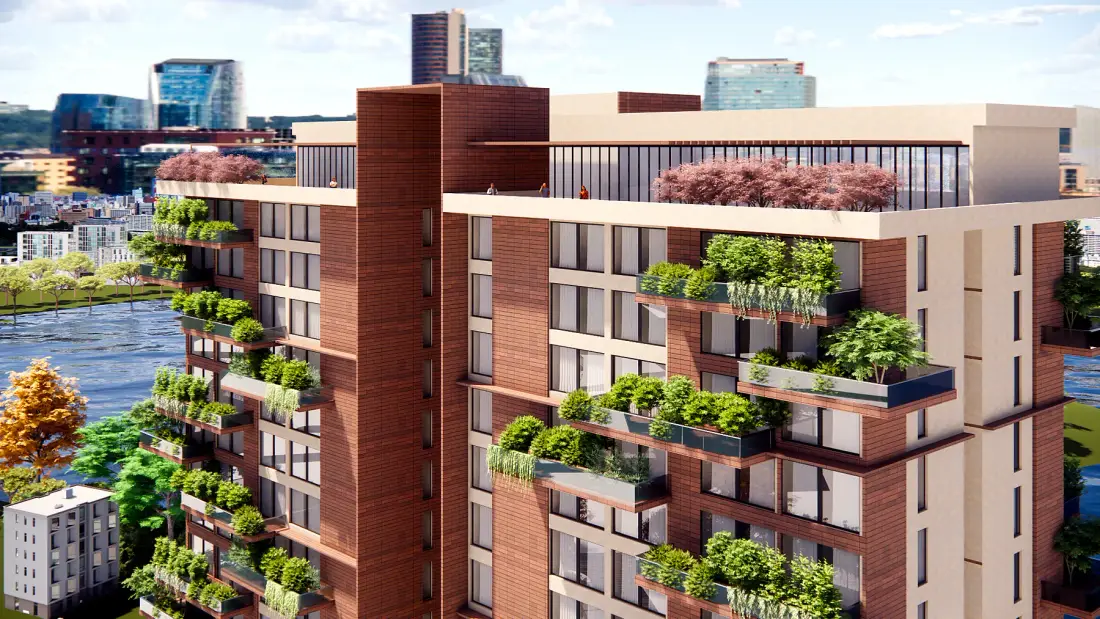The Green Terraces, Apartments architectural visualisation