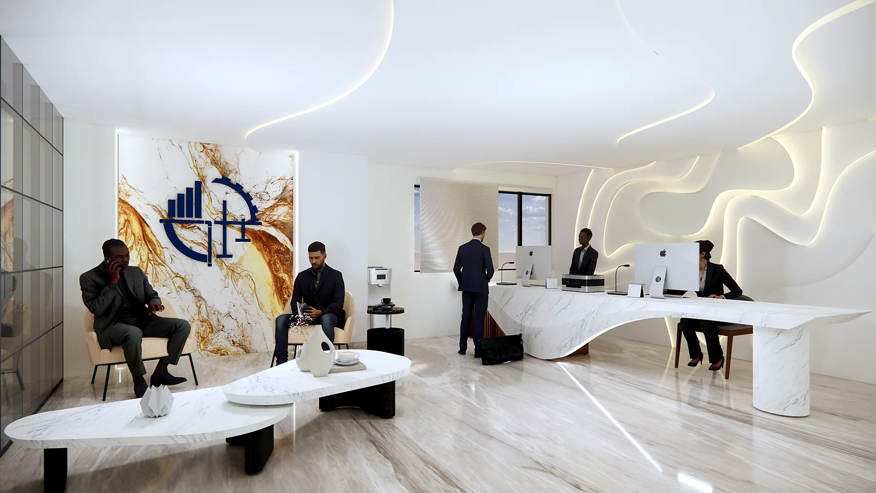 The Gallery Office, Commercial Interiors interior visualisation